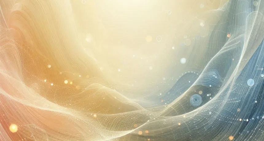 Dynamic abstract colors representing intuitive AI assistance guiding users through their legacy journey